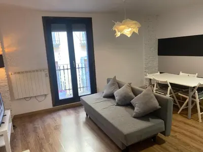 Una televisión o centro de entretenimiento en Casa Latre Somontano