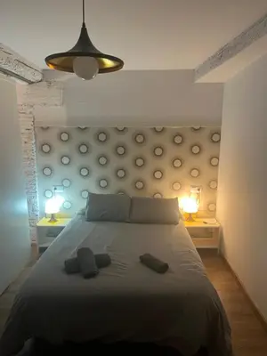 Cama o camas de una habitación en Casa Latre Somontano