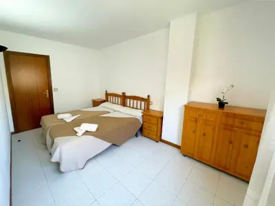 Cama o camas de una habitación en Apartamentos Jaca Ciudadela 3000