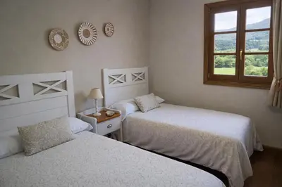 Cama o camas de una habitación en Casa Rural Galain