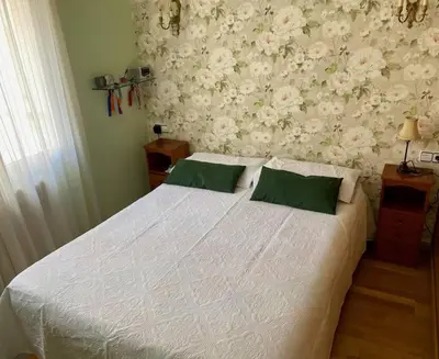 Cama o camas de una habitación en Acogedor y céntrico apartamento en Jaca - Wifi
