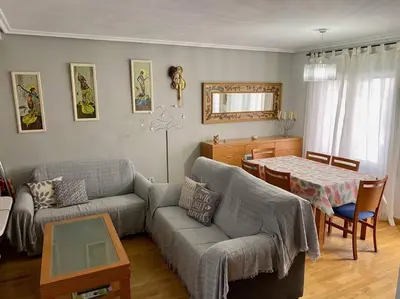 Zona de estar de Acogedor y céntrico apartamento en Jaca - Wifi
