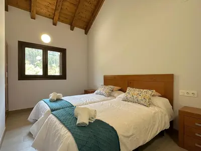 Cama o camas de una habitación en Apartamento Rural AINARIAK-Aizpea