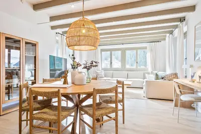 Zona de estar de Luderna - Apartamento con terraza Bonaigua B3 Toran