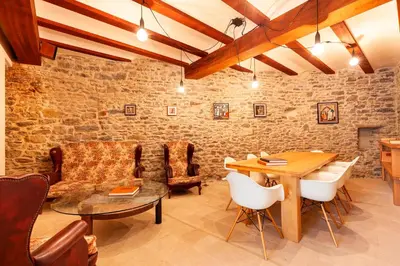 Zona de estar de Casa Fumanal - Unique Property for up to 24
