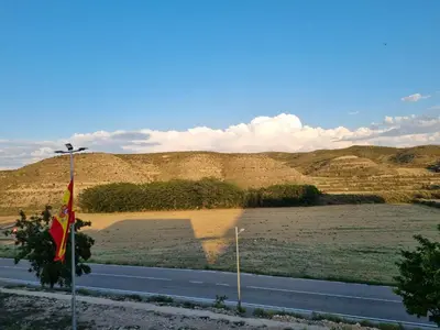 Paisaje cerca de este albergue