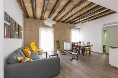 Zona de estar de SB1 - 2 Bedroom apartment in Historic Center