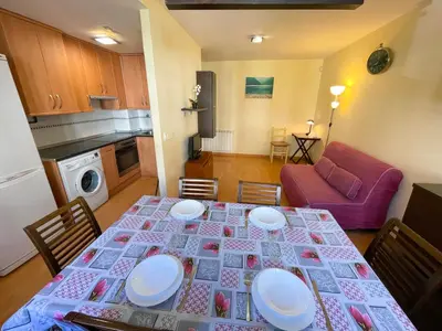 Una cocina o zona de cocina en Apartamentos Villanua Collarada 3000