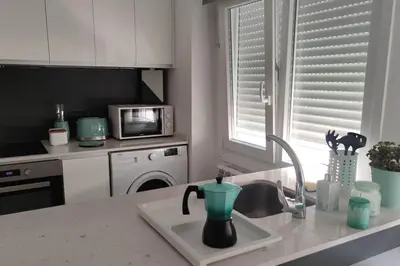 Una cocina o zona de cocina en Apartamento Turquesa