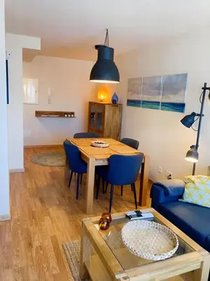 Zona de estar de Apartament dúplex amb vistes al Pirineu català