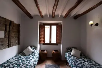 Cama o camas de una habitación en Casa Rural Cal Baté