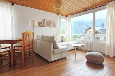 Zona de estar de Las vistas de Cerler