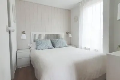 Cama o camas de una habitación en Las vistas de Cerler