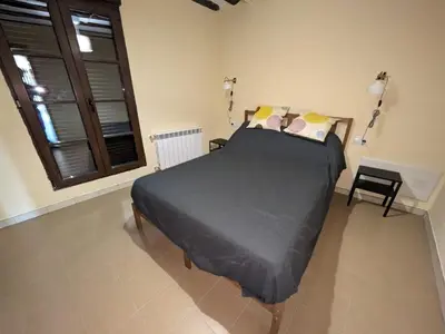 Cama o camas de una habitación en Apartamentos Rurales CR Mazaleón