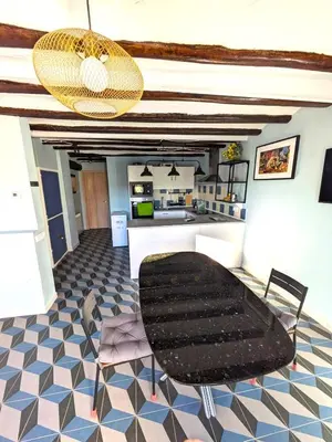 Una cocina o zona de cocina en Apartamentos Rurales CR Mazaleón