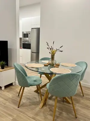Una cocina o zona de cocina en Loft RioArga. Comodidad y Estiloa a 5 min Centro. Nuevo!!!