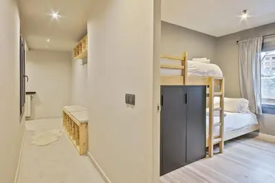 Cama o camas de una habitación en Luderna - Apartamento con terraza Montanero