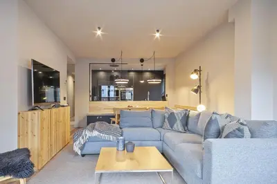 Zona de estar de Luderna - Apartamento con terraza Montanero