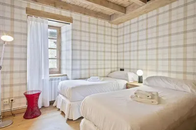 Cama o camas de una habitación en Luderna - Casa con terraza Codorna