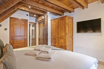 Cama o camas de una habitación en Luderna - Dúplex Bolard