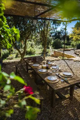Jardín al aire libre en Mas de l'Arlequi