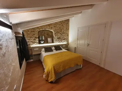 Cama o camas de una habitación en la Creveta