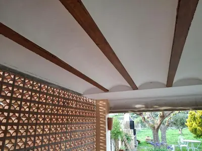Jardín al aire libre en Chalet Marina
