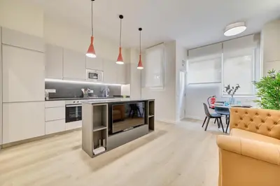 Una cocina o zona de cocina en Apartamento Pamplona Prime by Clabao