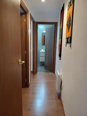 Cama o camas de una habitación en Apartamento con vistas