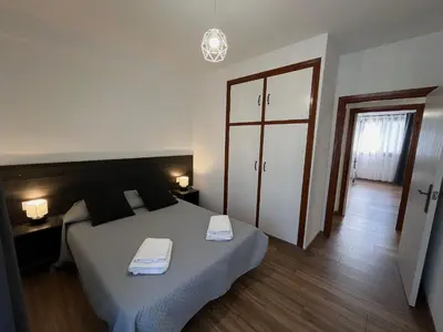 Cama o camas de una habitación en Apartamento Ara Boltaña