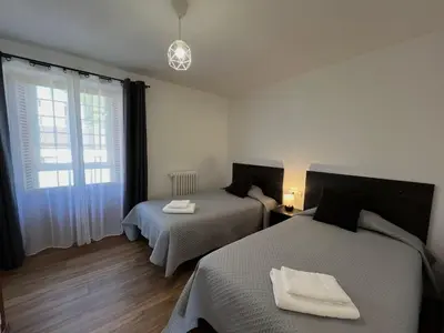 Cama o camas de una habitación en Apartamento Ara Boltaña