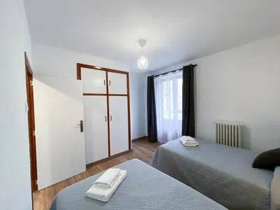 Cama o camas de una habitación en Apartamento Ara Boltaña