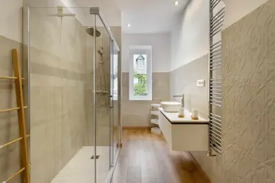 Un baño de Slalom Canfranc Estación