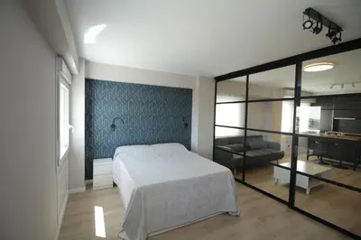 Cama o camas de una habitación en Espectacular loft lleno de luz y espacio!