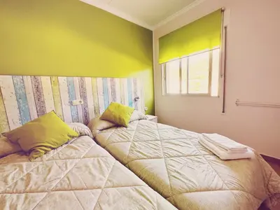 Cama o camas de una habitación en Fonda Aparicio