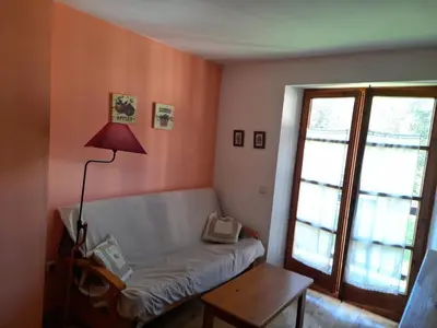 Zona de estar de Ambiente de montaña- Chimenea, vistas y jardín- Isard 4