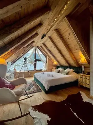 Cama o camas de una habitación en El 15 de Betren