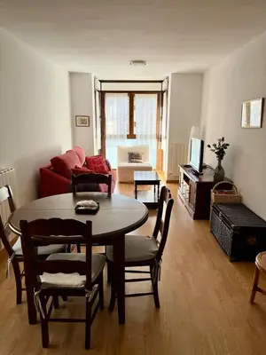 Zona de estar de Apartamento Alma centro Biescas l WIFI l Parking