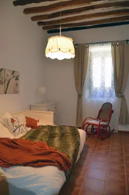 Cama o camas de una habitación en Casa Monegros