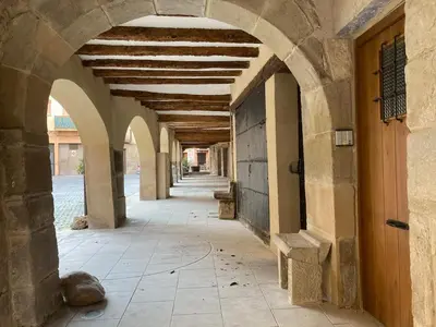 Plano de Quiet apartment in the heart of town with a large terrace l'Abatanador