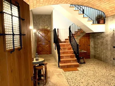 Plano de Quiet apartment in the heart of town with a large terrace l'Abatanador
