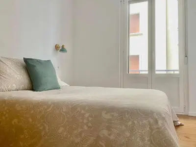 Cama o camas de una habitación en Apartamento Catedral