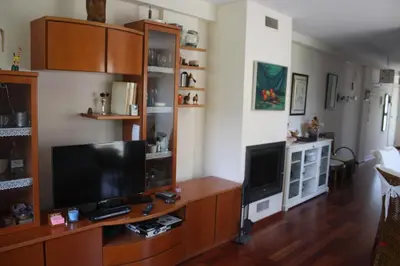 Una televisión o centro de entretenimiento en Apartamento montaña MADI