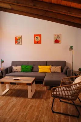 Zona de estar de La Casa del Castell - Encanto rural junto al Parque Natural de els Ports