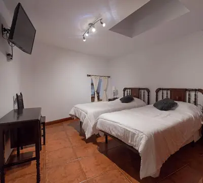 Cama o camas de una habitación en Alojamiento Rural Casa Ezkerra