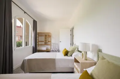Cama o camas de una habitación en Torre Chiguita