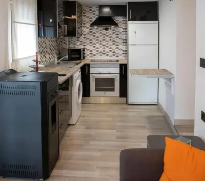 Una cocina o zona de cocina en Apartamento Ventanal