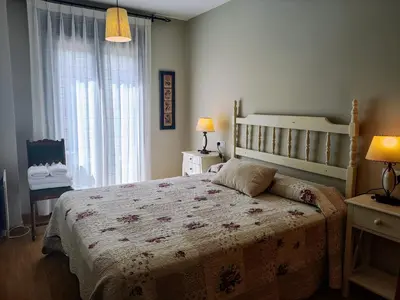 Cama o camas de una habitación en Apart. Casa Juaneta Pirineo-Ordesa