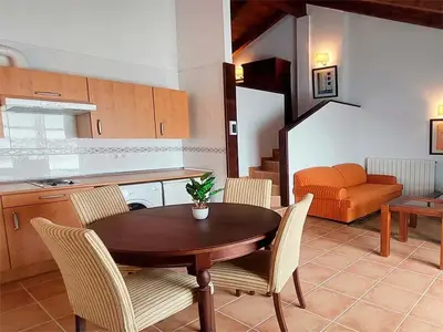 Una cocina o zona de cocina en Apartamentos Jaca Badaguas 3000