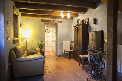 Zona de estar de Casa rural Txikirrin Txiki - Selva de Irati